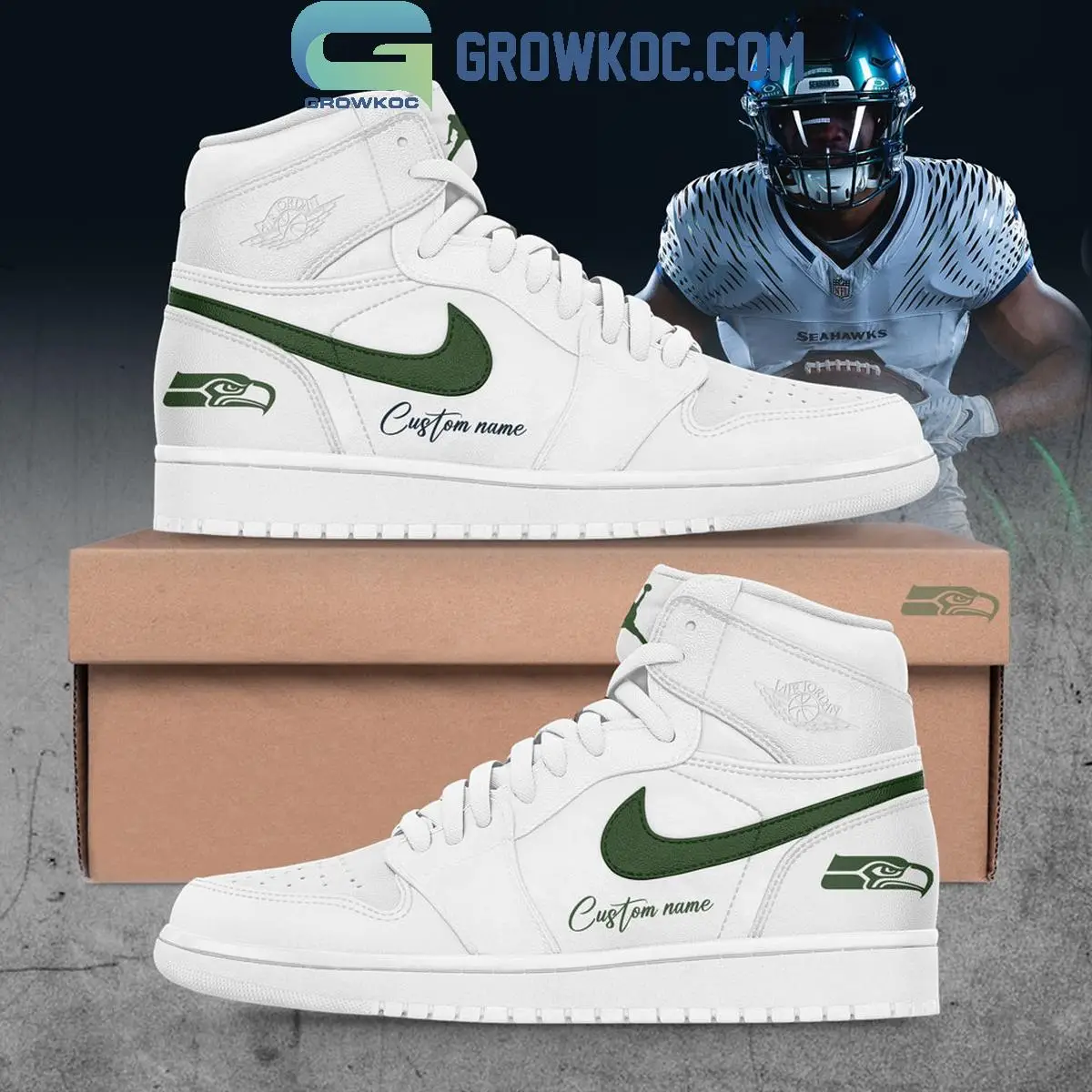 Seattle Seahawks New Rivalries 2025 Air Jordan 1 Shoes