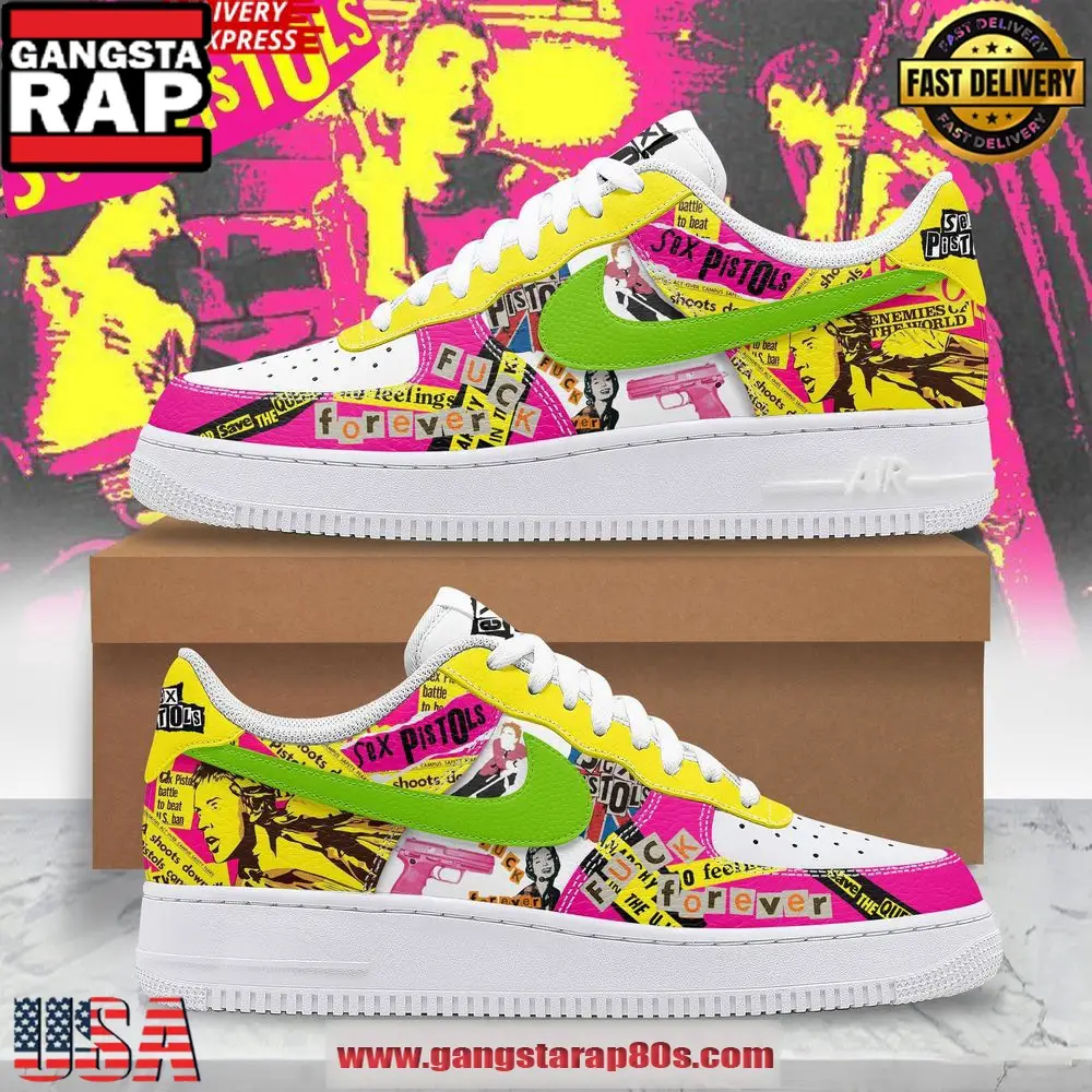 Sex Pistols Band Limited Edition Air Force 1 Sneakers Shoes