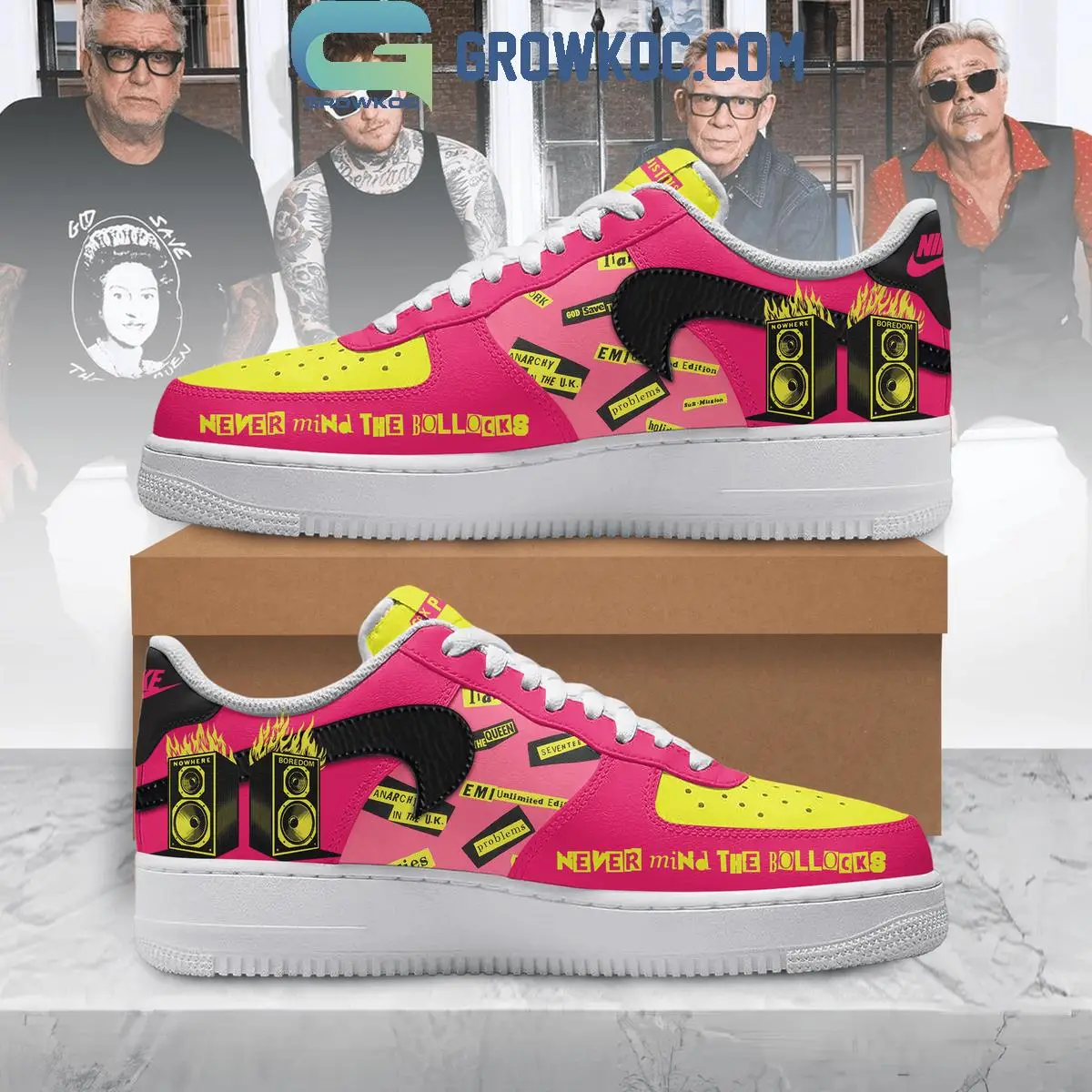 Sex Pistols Never Mind The Bollocks Air Force 1 Shoes