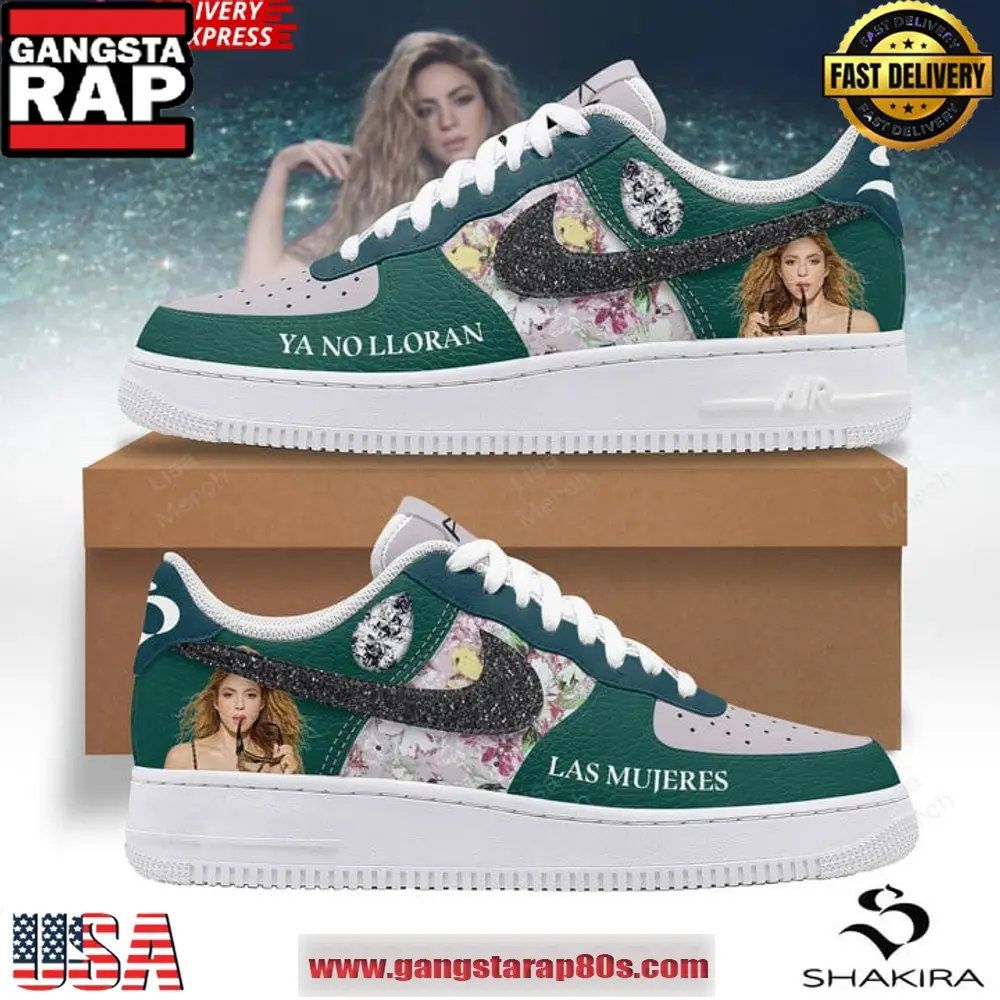 Shakira Limited Edition Air Force 1 Running Sneakers Shoes Shakira Limited Edition Air Force 1 Running Sneakers Shoes - Image 1