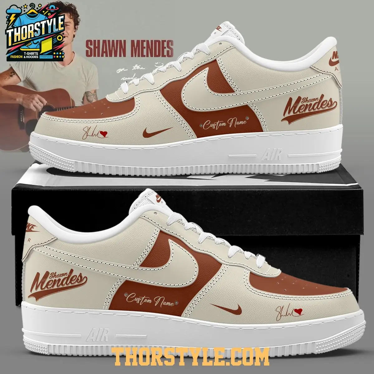 Shawn Mendes On The Road Again Tour 2026 Personalized Air Force 1 Shoes