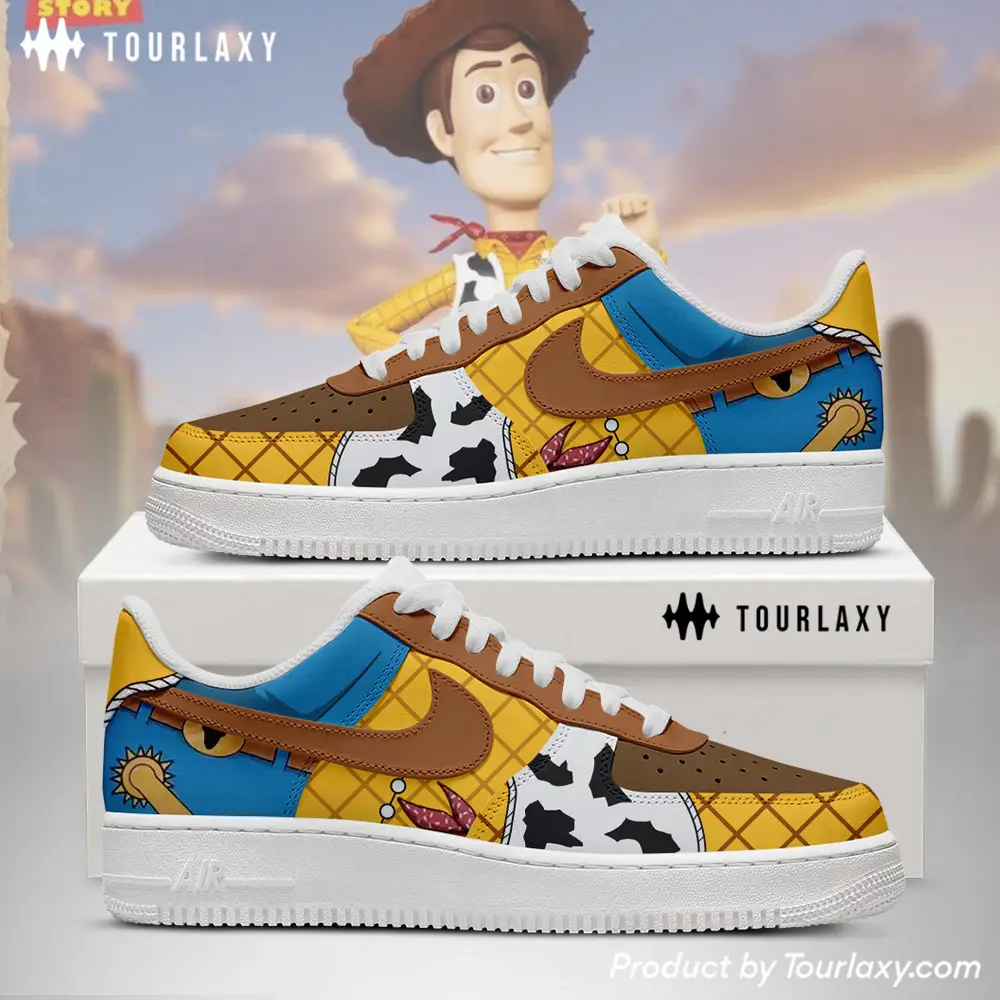 Sherrif Woody Toy Story Air Force 1 Shoes 