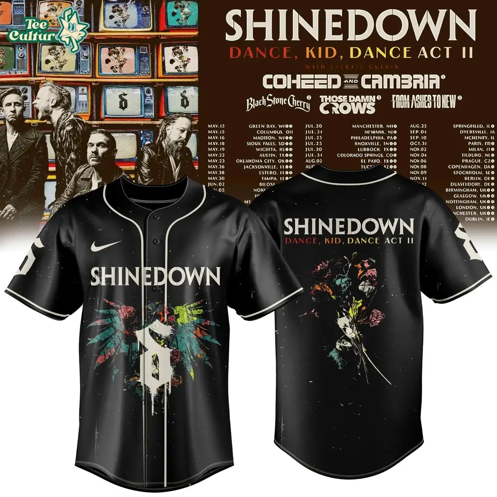 Shinedown: “Dance, Kid, Dance Act II World Tour”Jersey Collection