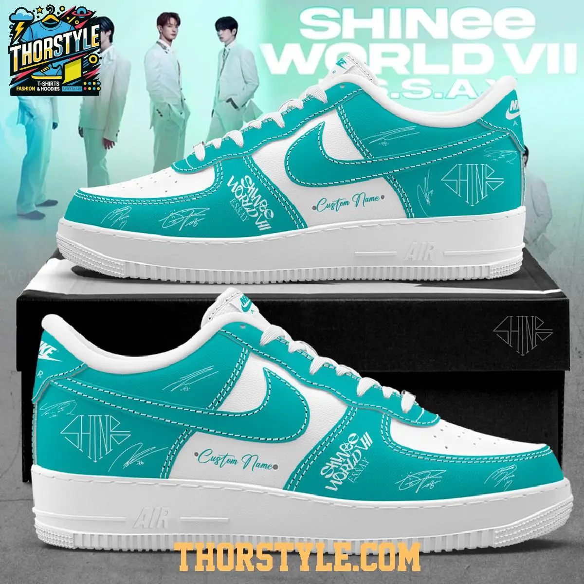 SHINee VII Essay World Tour 2026 Personalized Air Force 1 Shoes SHINee VII Essay World Tour 2026 Personalized Air Force 1 Shoes - Image 1
