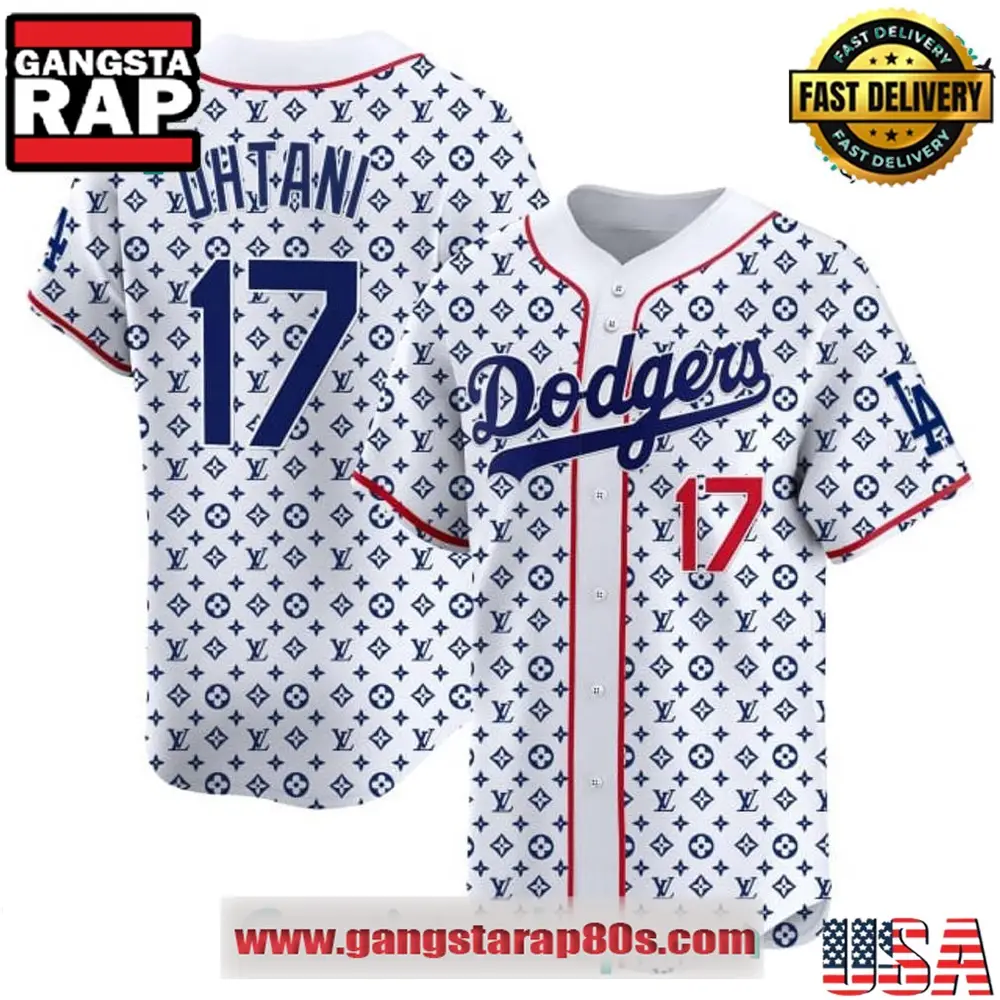 Shohei Ohtani #17 Los Angeles Dodgers x LV Special Design Baseball Jersey Shirt
