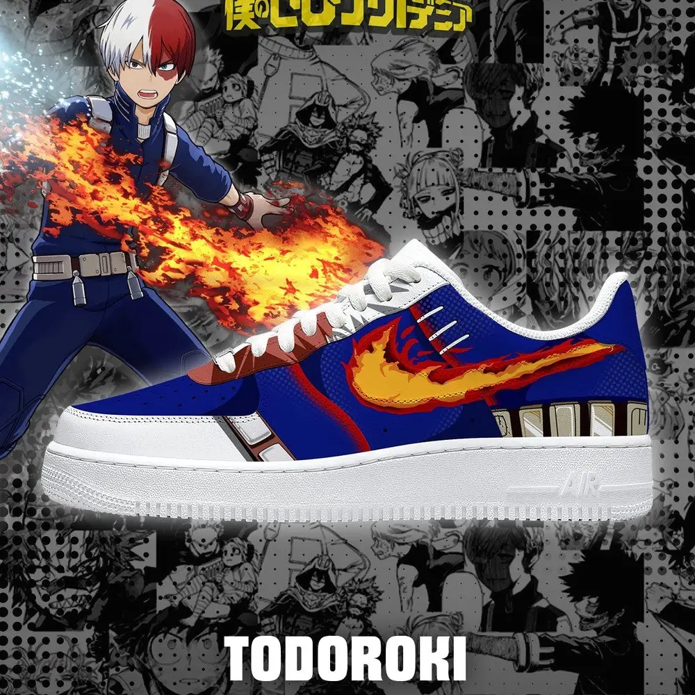 Shoto Todoroki Version 2 My Hero Academia AF1 Shoes