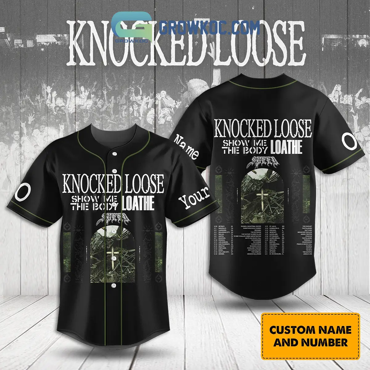Show Me The Body Loathe Knocked Loose Personalized Baseball Jersey