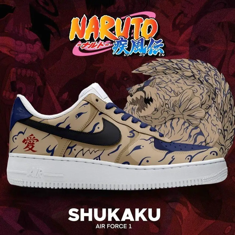 Shukaku Naruto AF1 Shoes