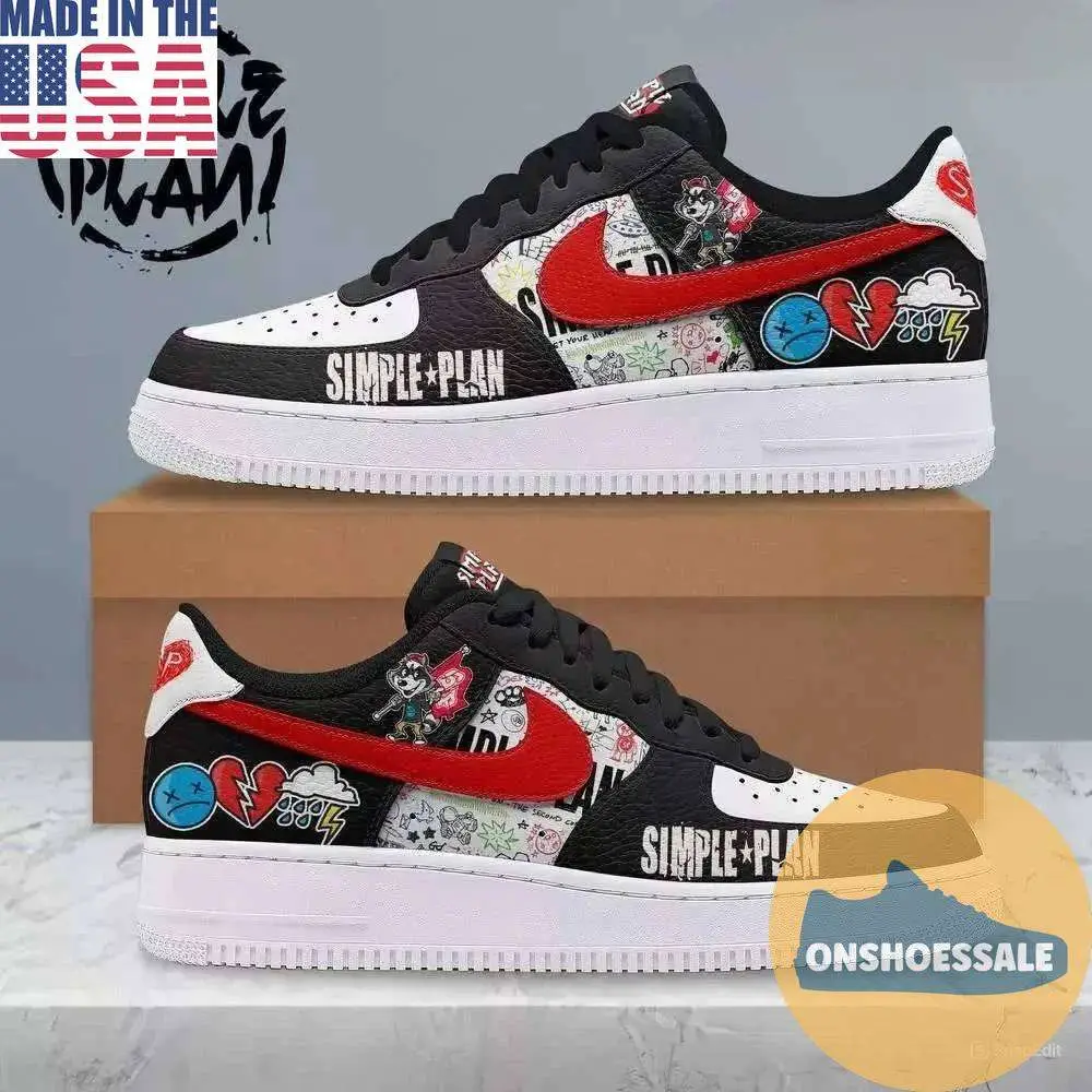 Simple Plan Punk Band Air Force 1, Gift For Fans - Best Gift Shoes