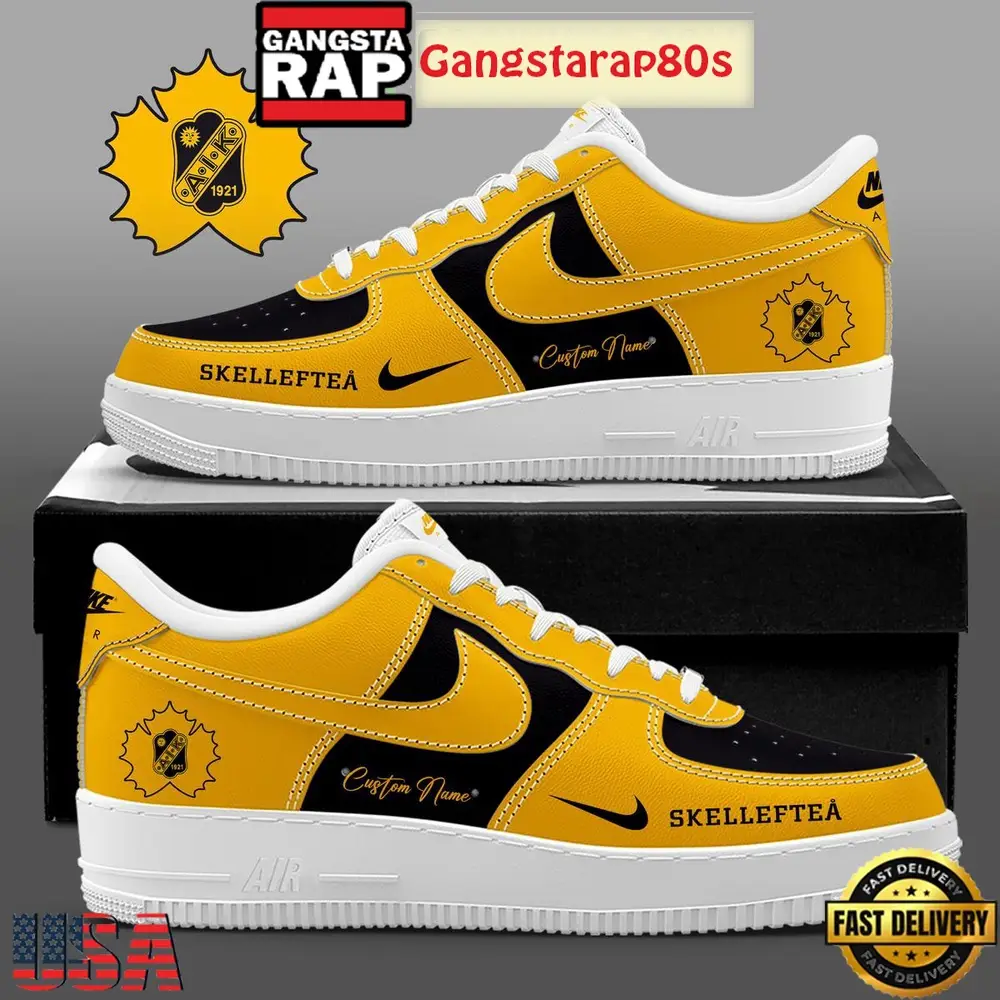 Skellefteå AIK Hockey 2026 Custom Air Force 1 Running Sneakers Shoes