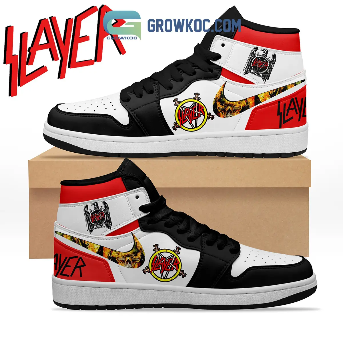 Slayer Rock Band Air Jordan 1 Shoes