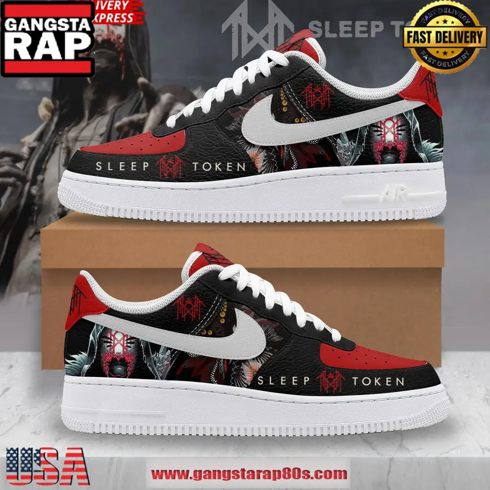Sleep Token Band Hell Limited Edition Air Force 1 Running Sneakers Shoes Sleep Token Band Hell Limited Edition Air Force 1 Running Sneakers Shoes - Image 1