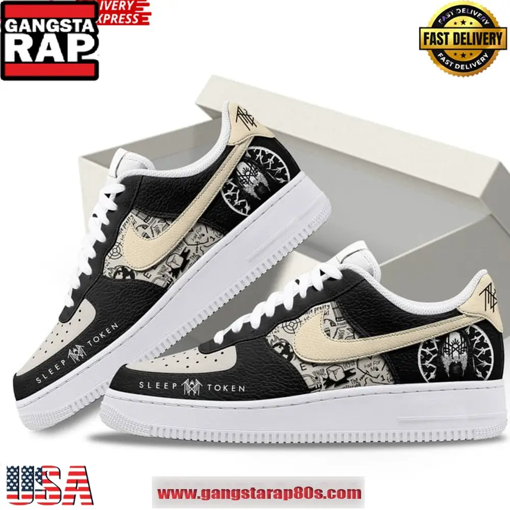 Sleep Token Rock Band New Design Air Force 1 Sneakers Shoes Sleep Token Rock Band New Design Air Force 1 Sneakers Shoes - Image 1