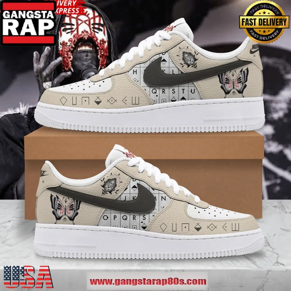 Slipknot Ouija Board Limited Edition Air Force 1 Running Sneakers Shoes Slipknot Ouija Board Limited Edition Air Force 1 Running Sneakers Shoes - Image 1
