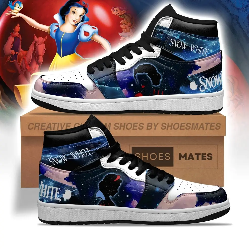 Snow White AJ1 High Top Shoes