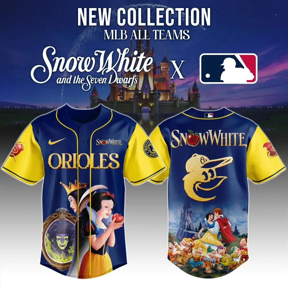 Snow White Mlb Orioles Jersey - Limited Edition Disney Baseball Apparel