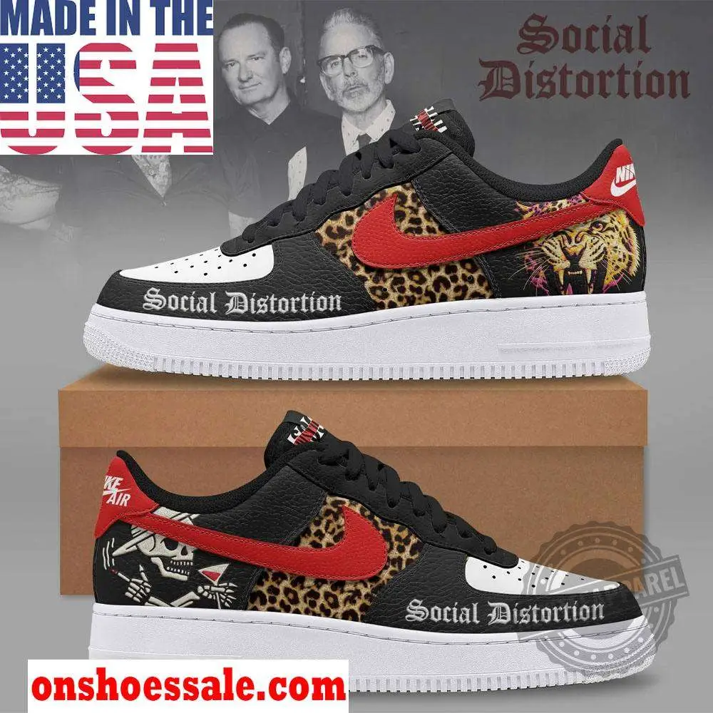 Social Distortion Custom Nike Air Force 1 Shoes, Gift For Fans - Best Gift Shoes