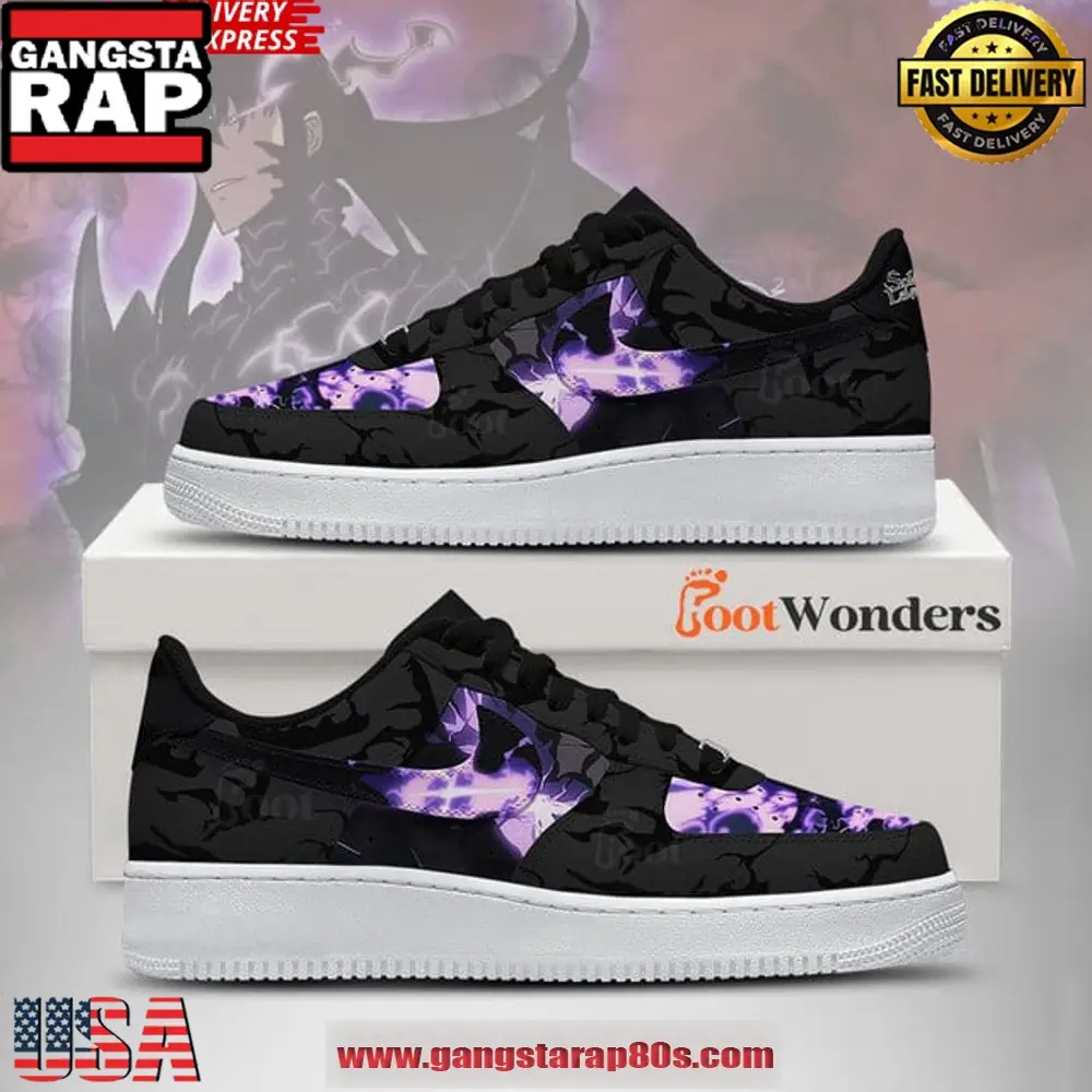 Solo Leveling Limited Edition Air Force 1 Running Sneakers Shoes Solo Leveling Limited Edition Air Force 1 Running Sneakers Shoes - Image 1