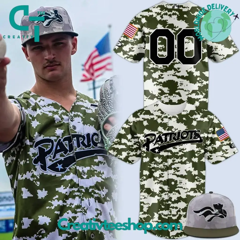 Somerset Patriots 2025 Military Appreciation Night Personalized Baseball Jersey