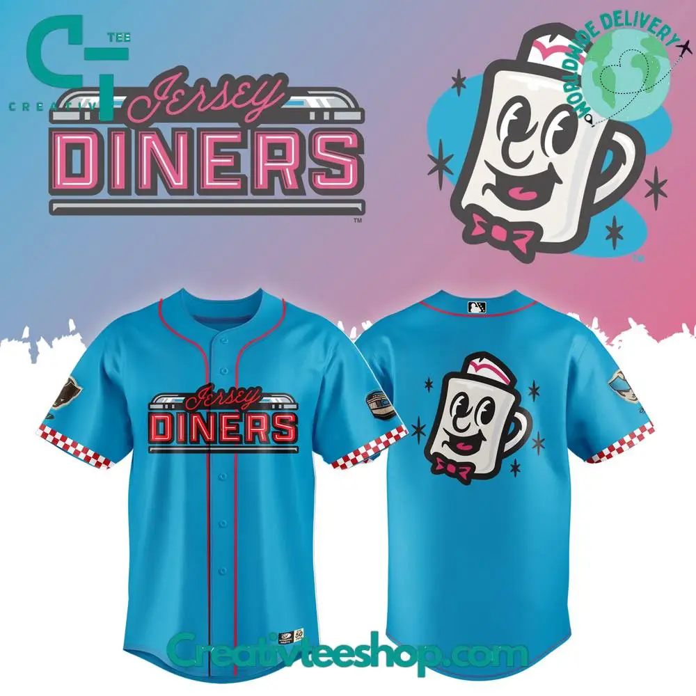 Somerset Patriots Jersey Diners On-Field Cut Retail Baseball Jersey