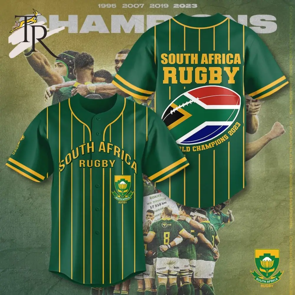 South Africa Rugby Jersey 2023 World Champions – Limited Edition Fan Gear