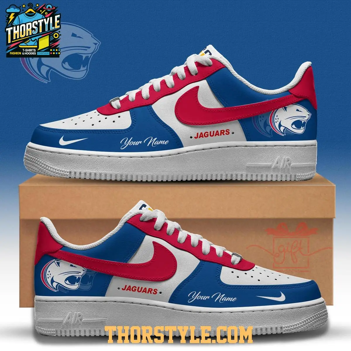 South Alabama Jaguars 2025 We Are South Personalized Air Force 1 Shoes