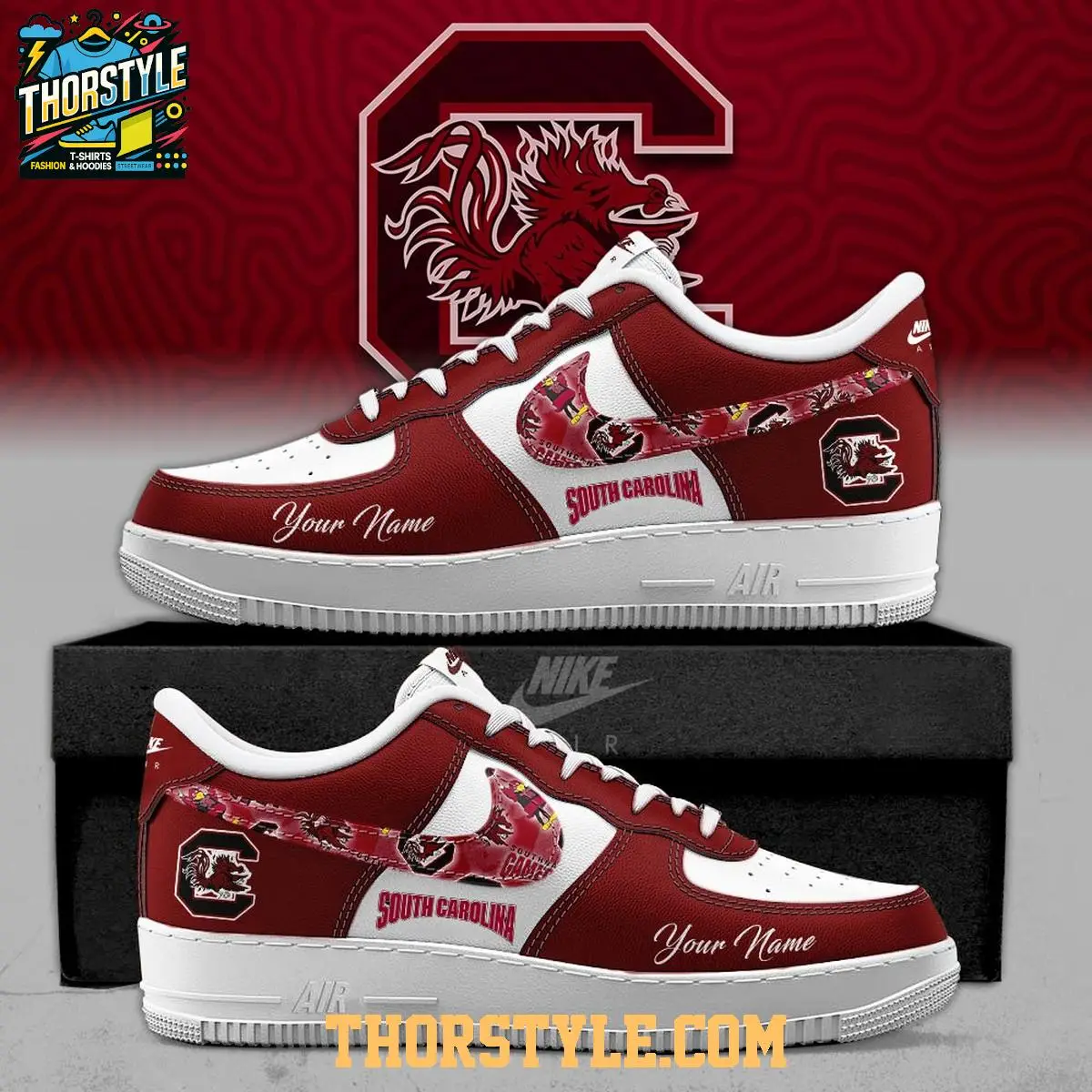 South Carolina Gamecocks Freedom 2025 4ever To Thee Air Force 1 Shoes