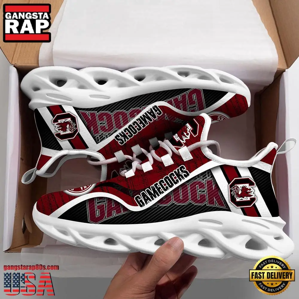 South Carolina Gamecocks NCAA Clunky New Design Max Soul Shoes, Running Sneakers