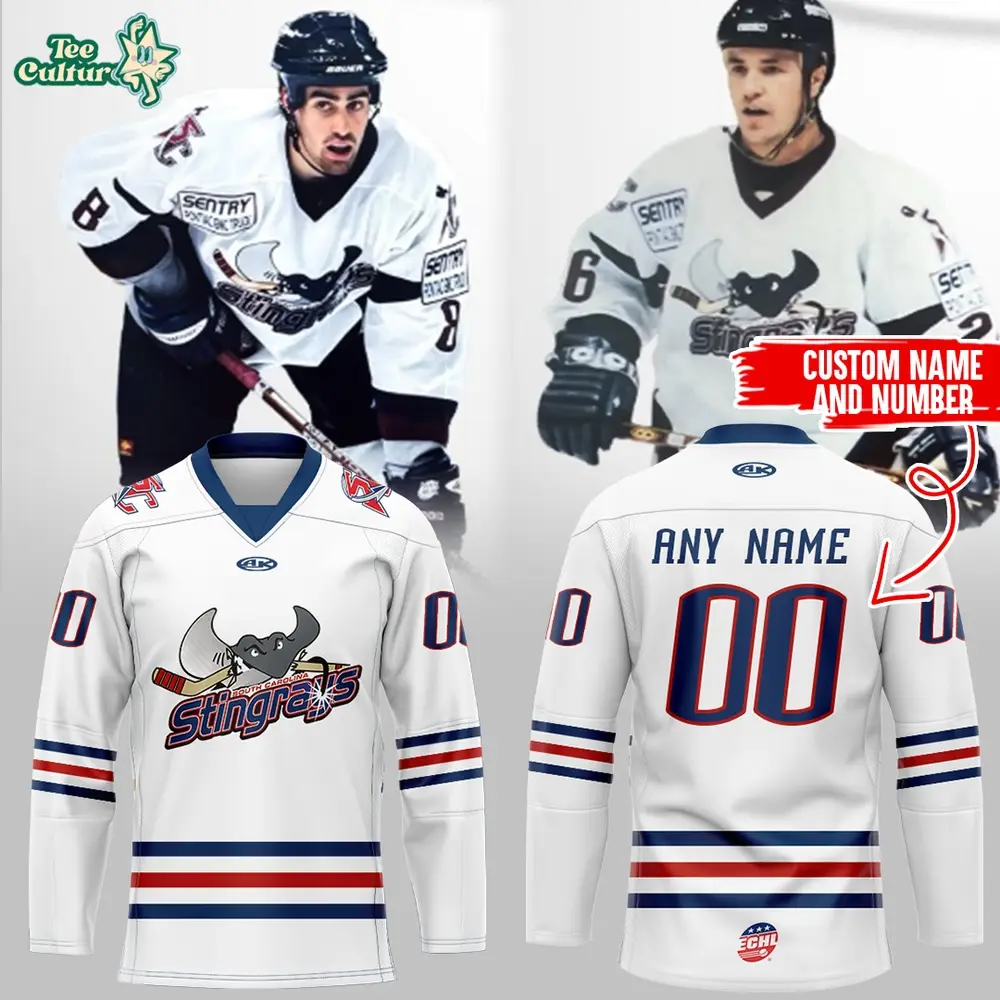 South Carolina Stingrays 2001 Retro Throwback 2026 Custom Hockey Jersey