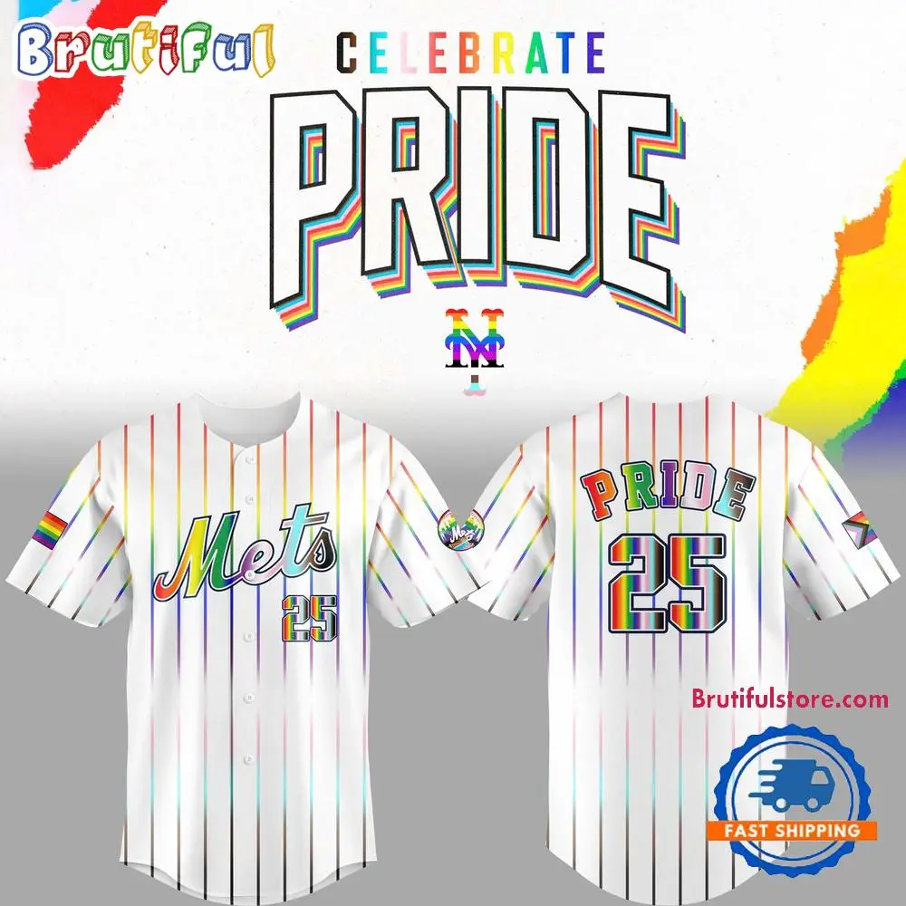 Special 2025 Pride Month New York Mets Baseball Jersey