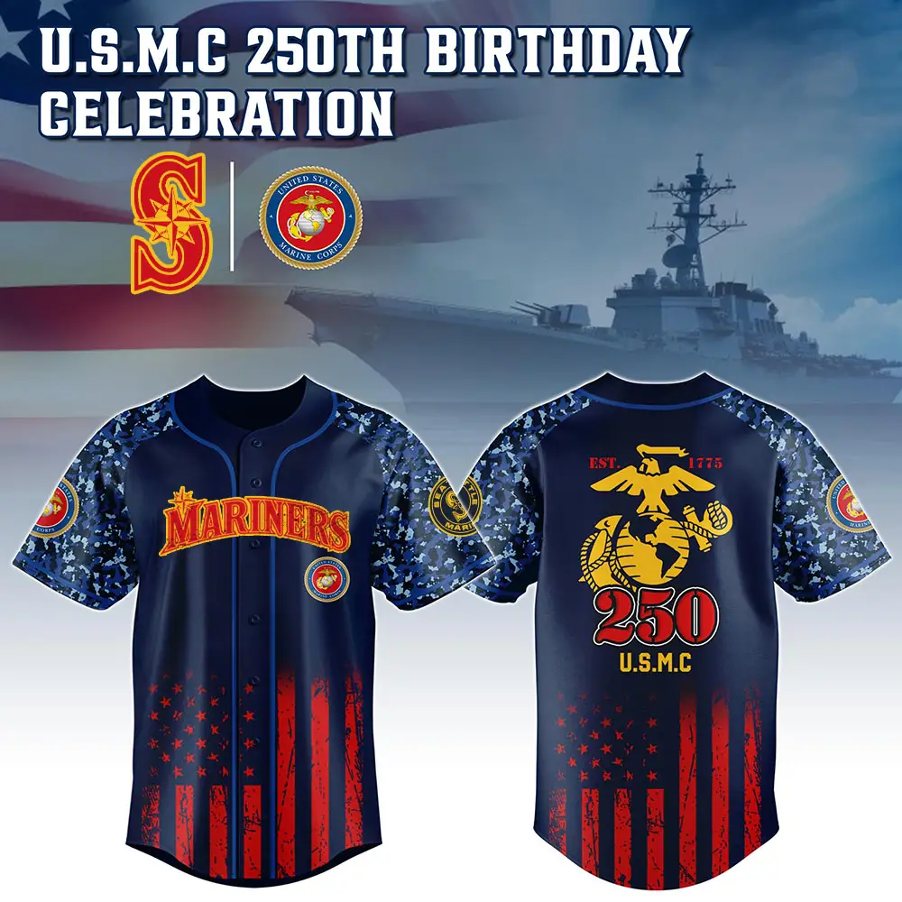Special Edition 2025 U.S.M.C 250Th Birthday Celebration X Seattle Mariners