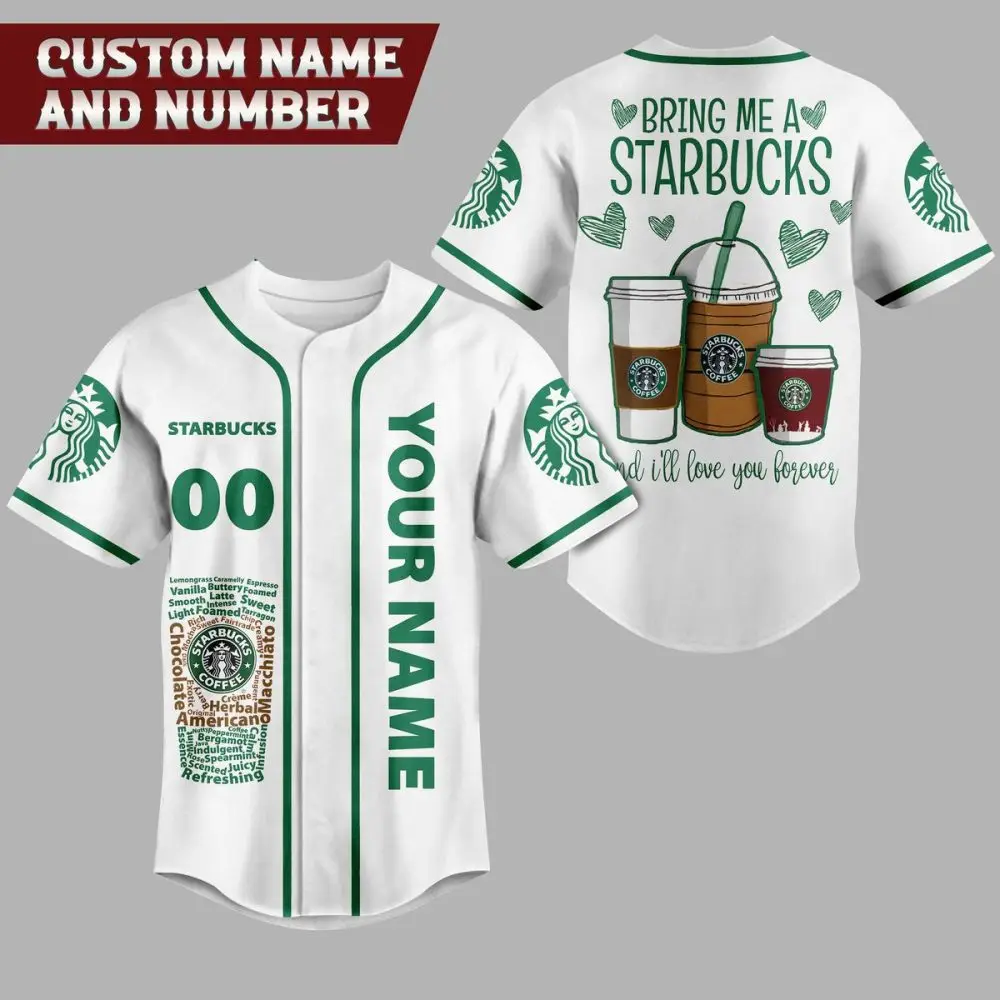 Special Edition Starbucks Baseball Jersey For Fans