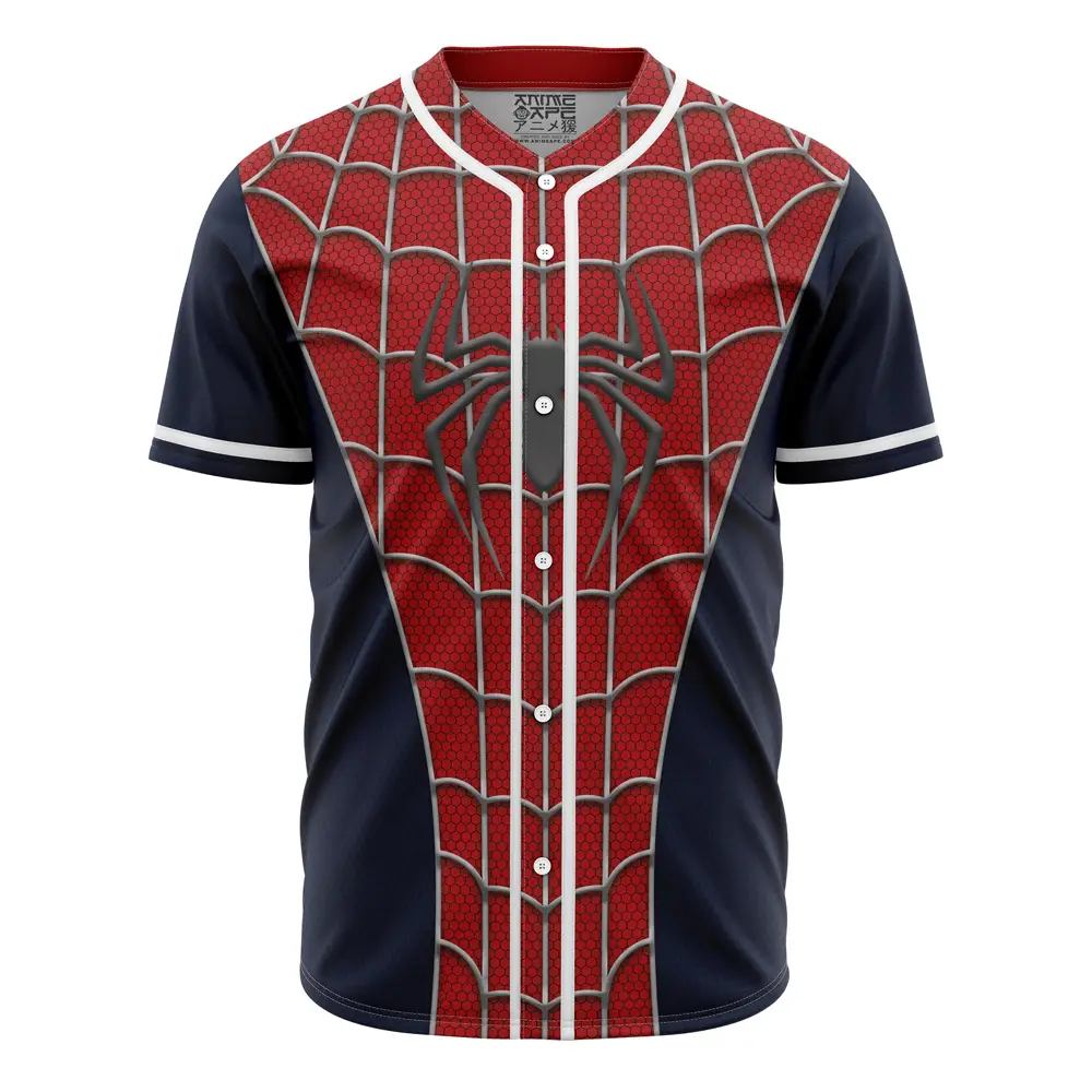 Spider-Inspired Baseball Jersey - Stylish Superhero Sportswear For Fans Spider-Inspired Baseball Jersey - Stylish Superhero Sportswear For Fans - Image 1