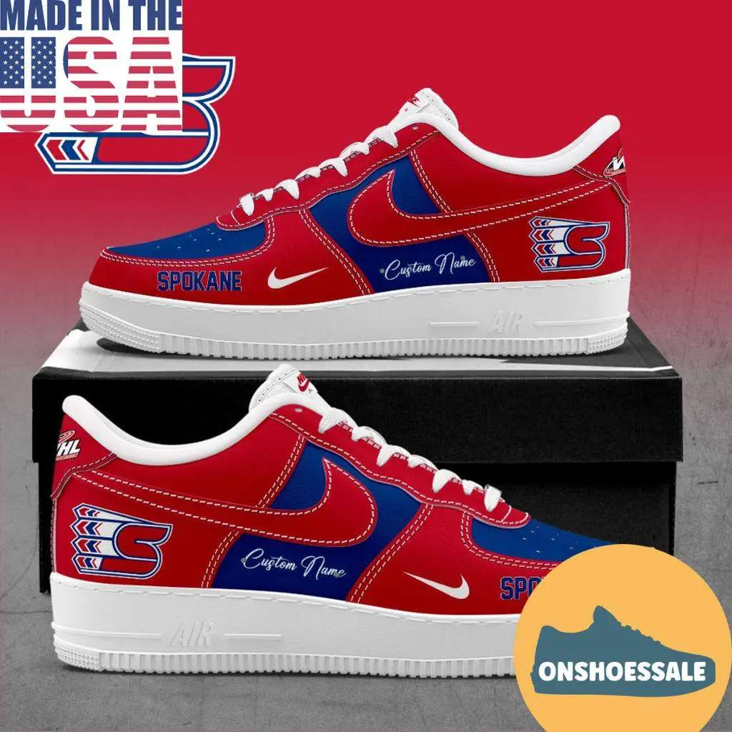 Spokane Chiefs Hockey New Season 2026 Air Force 1 Shoes, Gifts for Fans - Best Gift Shoes