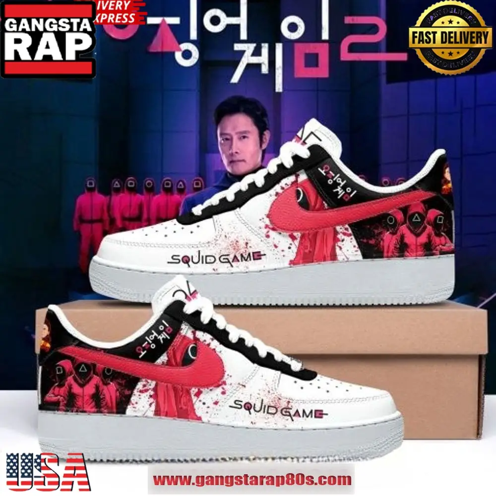 Squid Game 2 Limited Edition Air Force 1 Shoes Running Sneakers