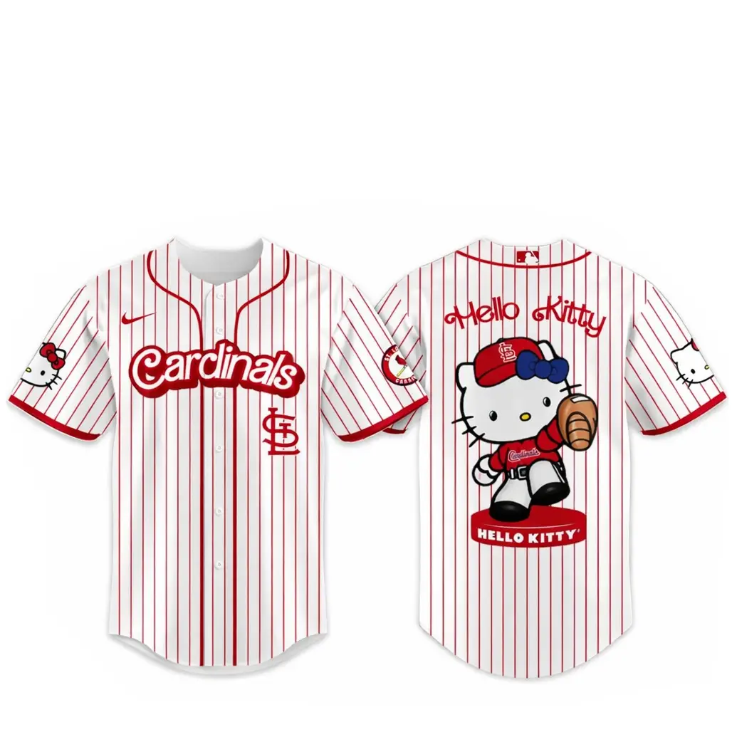 St. Louis Cardinals Major League Baseball 2026 Hello Kitty Baseball Jersey - Tazila