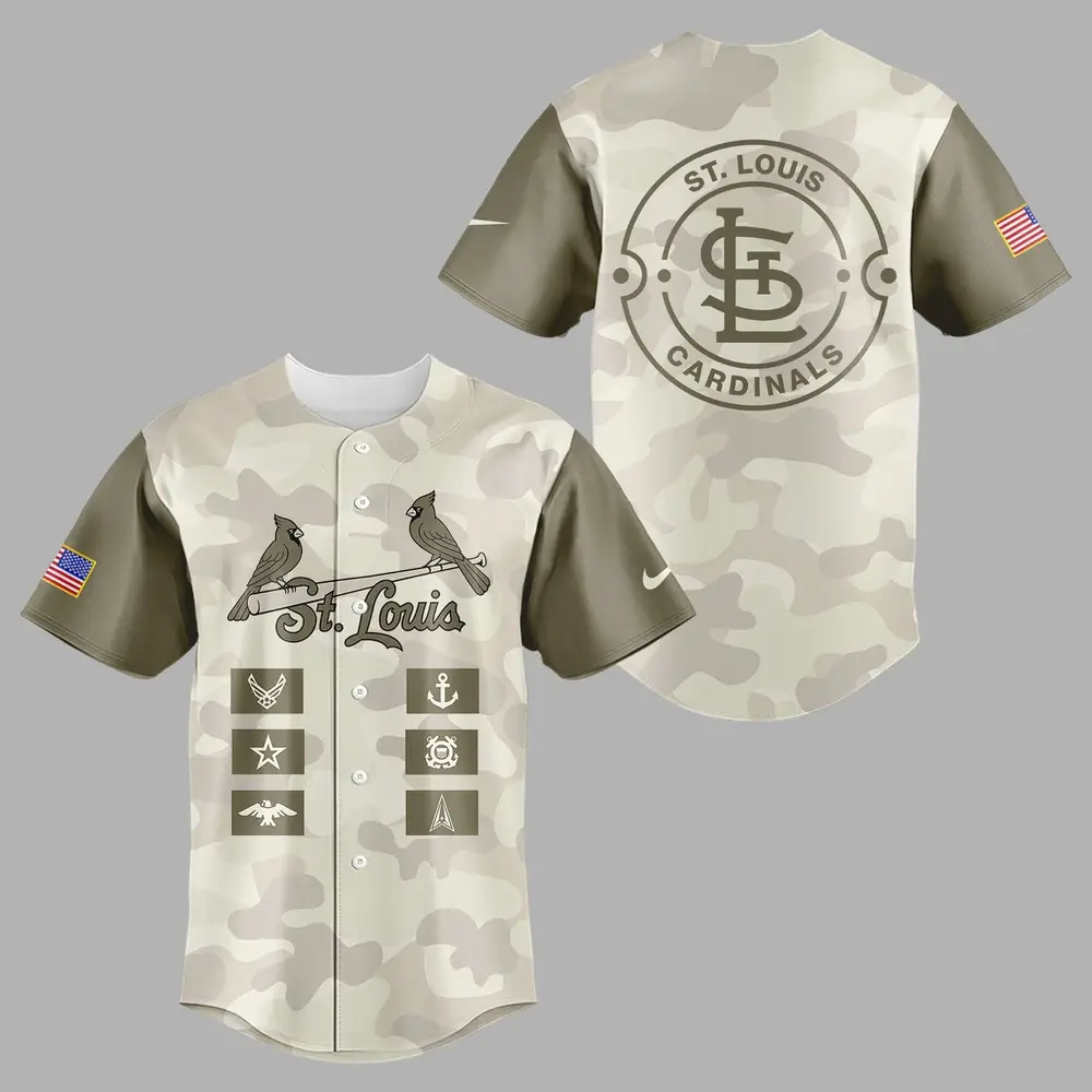 St. Louis Cardinals Military Appreciation Night 2026 Baseball Jersey - Tazila