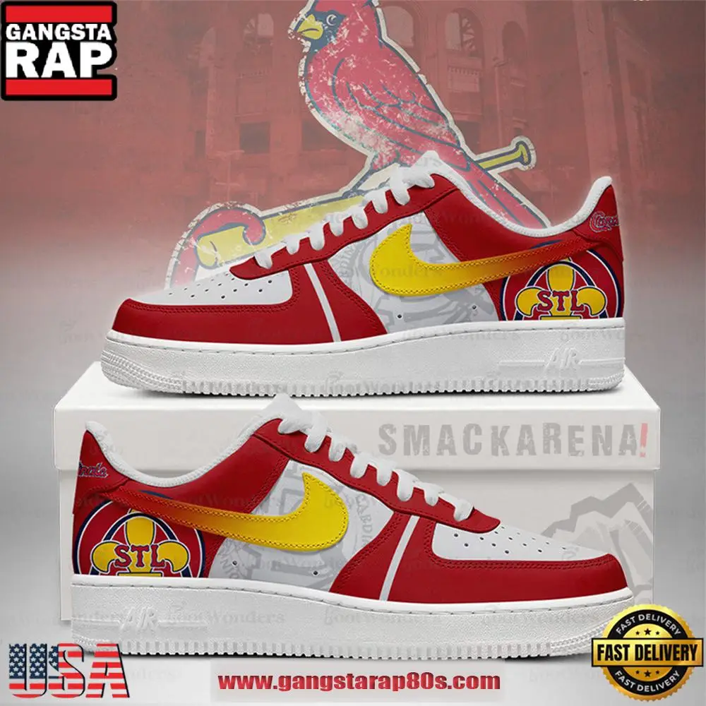 St. Louis Cardinals MLB Unique Sports Air Force 1 Low Top Shoes Running Sneakers