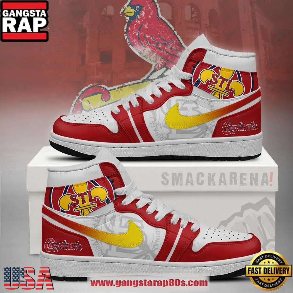 St. Louis Cardinals MLB Unique Sports Air Jordan 1 High Top Shoes Running Sneakers
