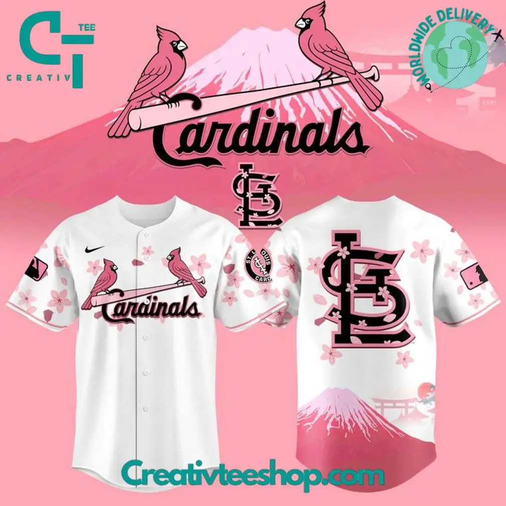 St. Louis Cardinals X Fuji Mount Cherry Blossom Special Baseball Jersey