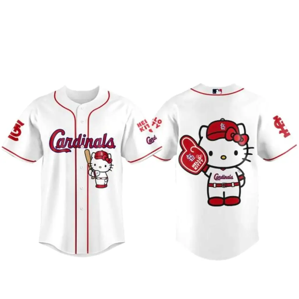 St. Louis Cardinals x Hello Kitty Night 2026 Baseball Jersey - Tazila