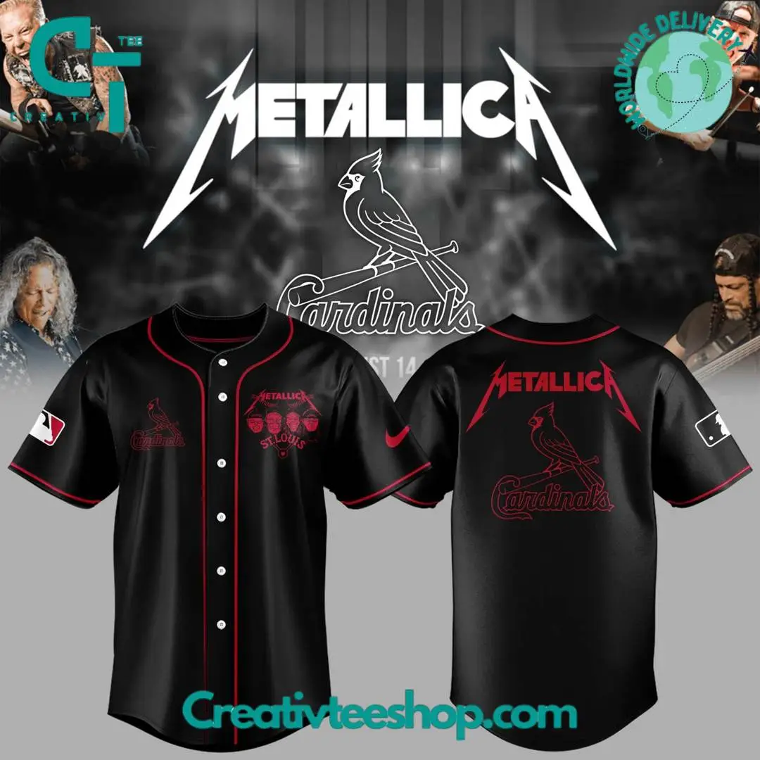 St. Louis Cardinals X Metallica Night Special Baseball Jersey