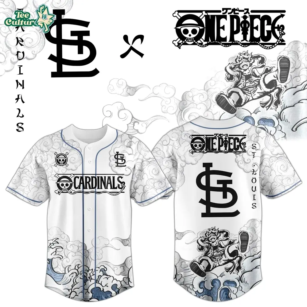 St. Louis Cardinals x One Piece Jersey 2026 Luffy Gear 5