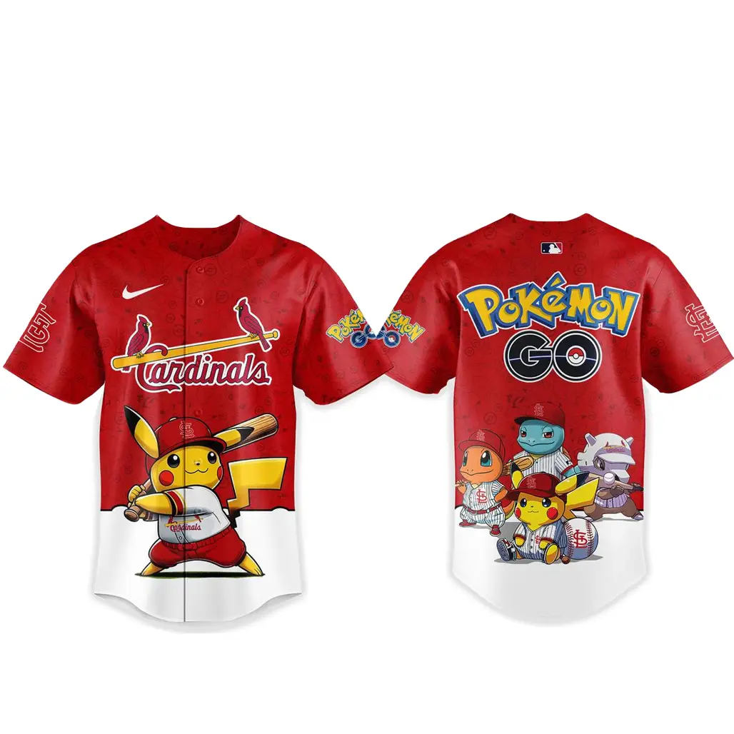 St. Louis Cardinals x Pokemon Go Night 2026 Baseball Jersey - Tazila