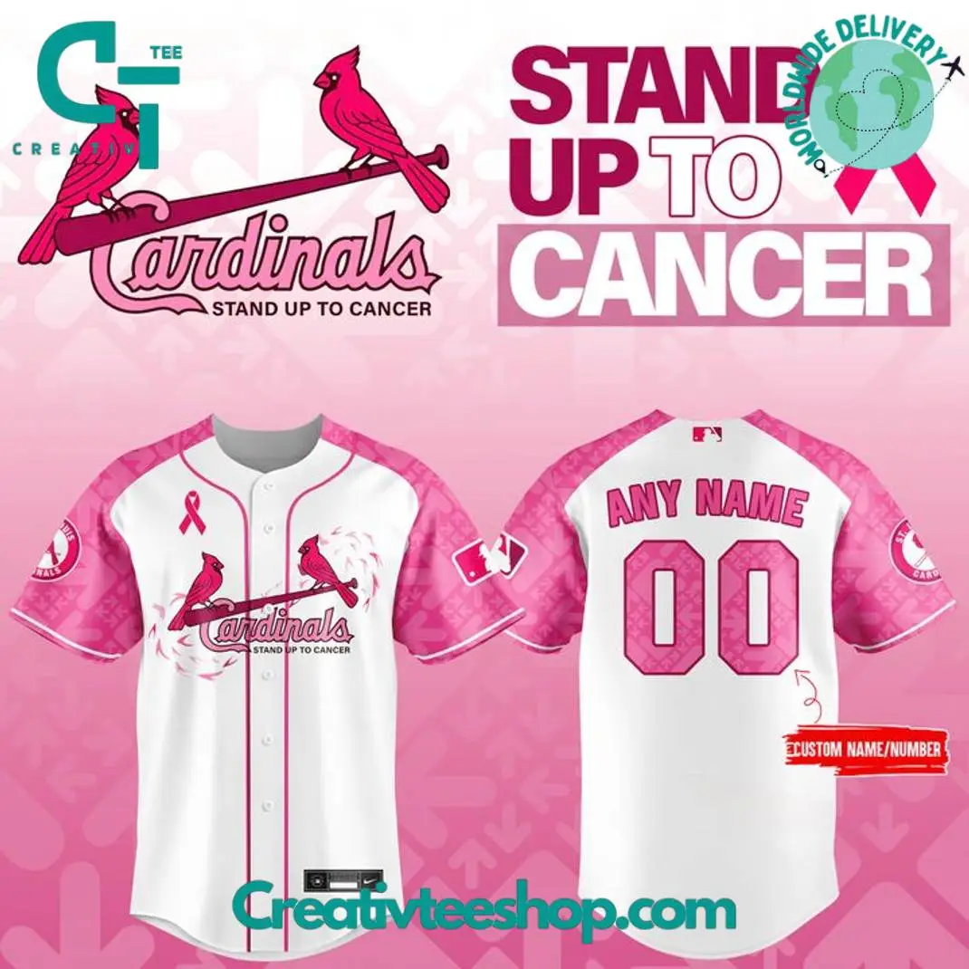 St. Louis Cardinals X Stand Up To Cancer Special Baseball Jersey