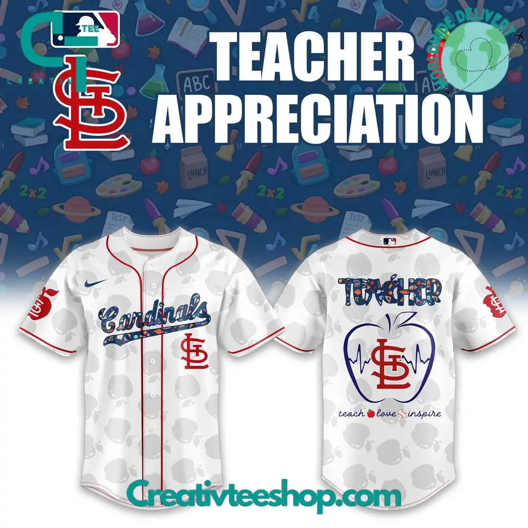 St. Louis Cardinals X Teacher Appreciation Special Baseball Jersey