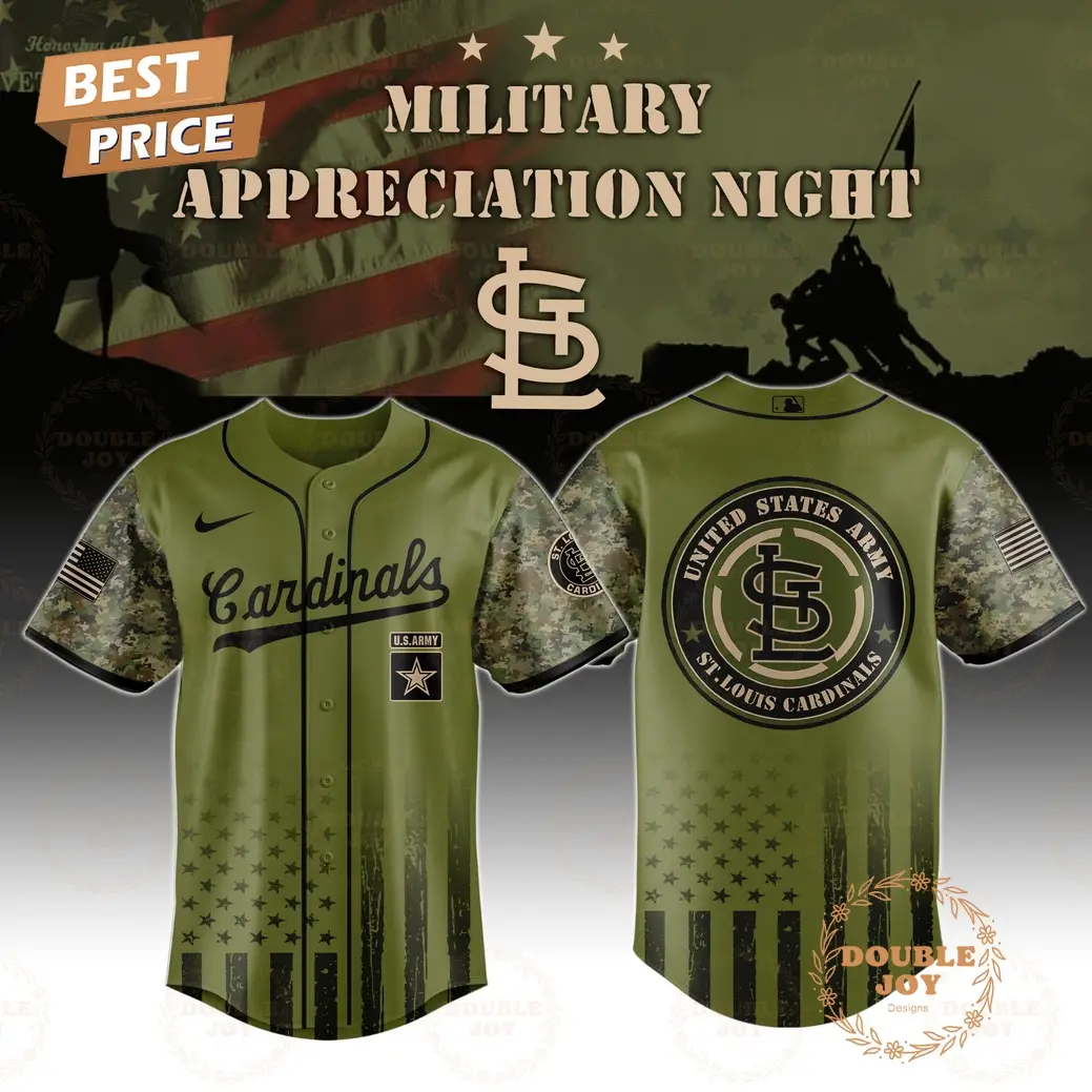 St.Louis Cardinals Military Appreciation Night 2025 Special Edition Baseball Jersey