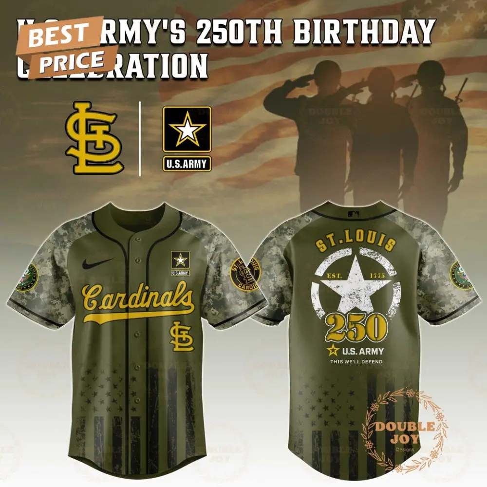 St.Louis Cardinals U.S. Army'S 250Th Limited Edition Baseball Jersey
