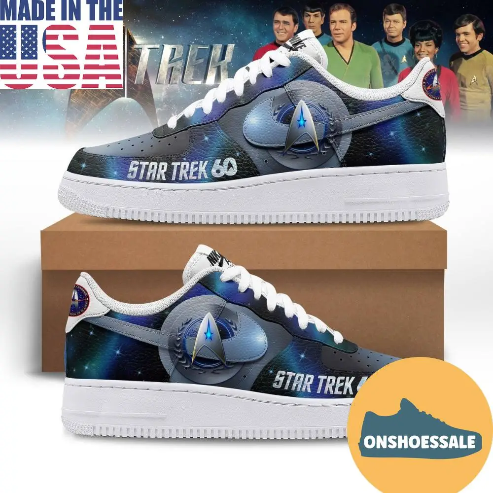 Star Trek 60Th Anniversary Air Force 1 Shoes, Gift For Fans - Best Gift Shoes Star Trek 60Th Anniversary Air Force 1 Shoes, Gift For Fans - Best Gift Shoes - Image 1