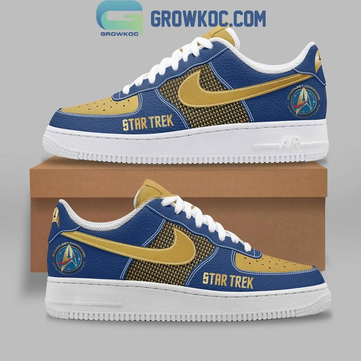 Star Trek The Original Series Denim Air Force 1 Shoes